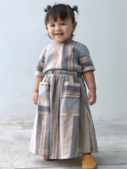 NIGHTINGALE Multi-stripes Maxi Dress