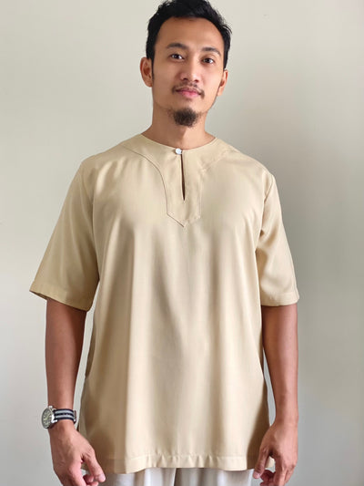 HALIM Relaxed Kurta in Tan