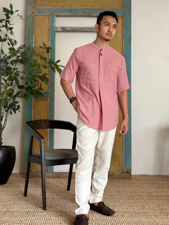 ABU Pocket Kurta in Pink