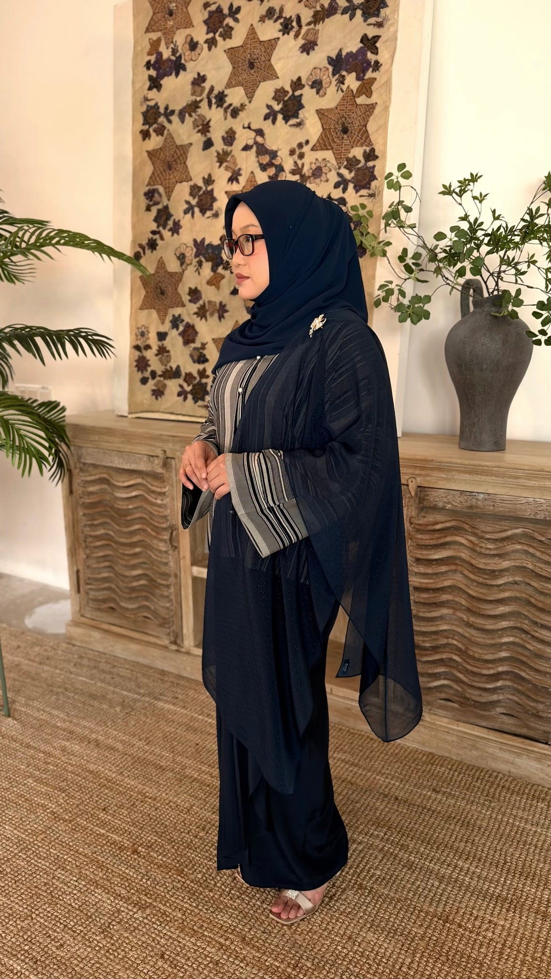 ALUN Selendang in Dreamy Blue