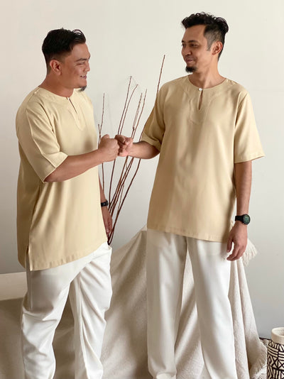 HALIM Relaxed Kurta in Tan