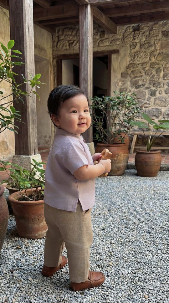 ALAM Baby's Kurta in Sandy Pink