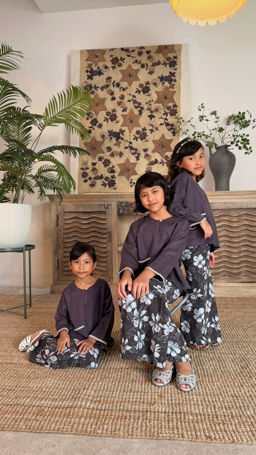 KESUMA Kurung Kedah Set in Vintage Mauve