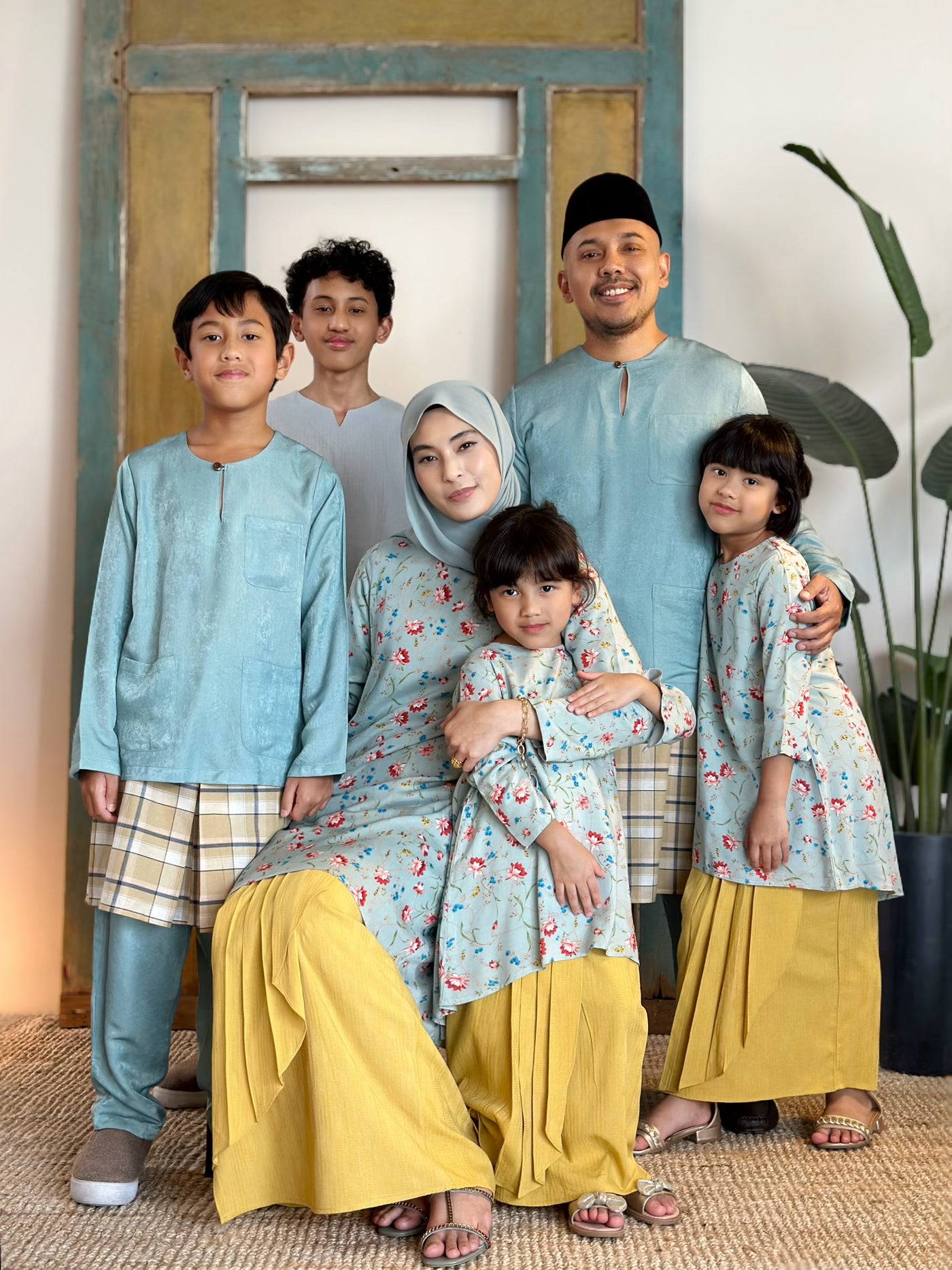 NUH Teluk Belanga Baju Melayu Set in Turquoise