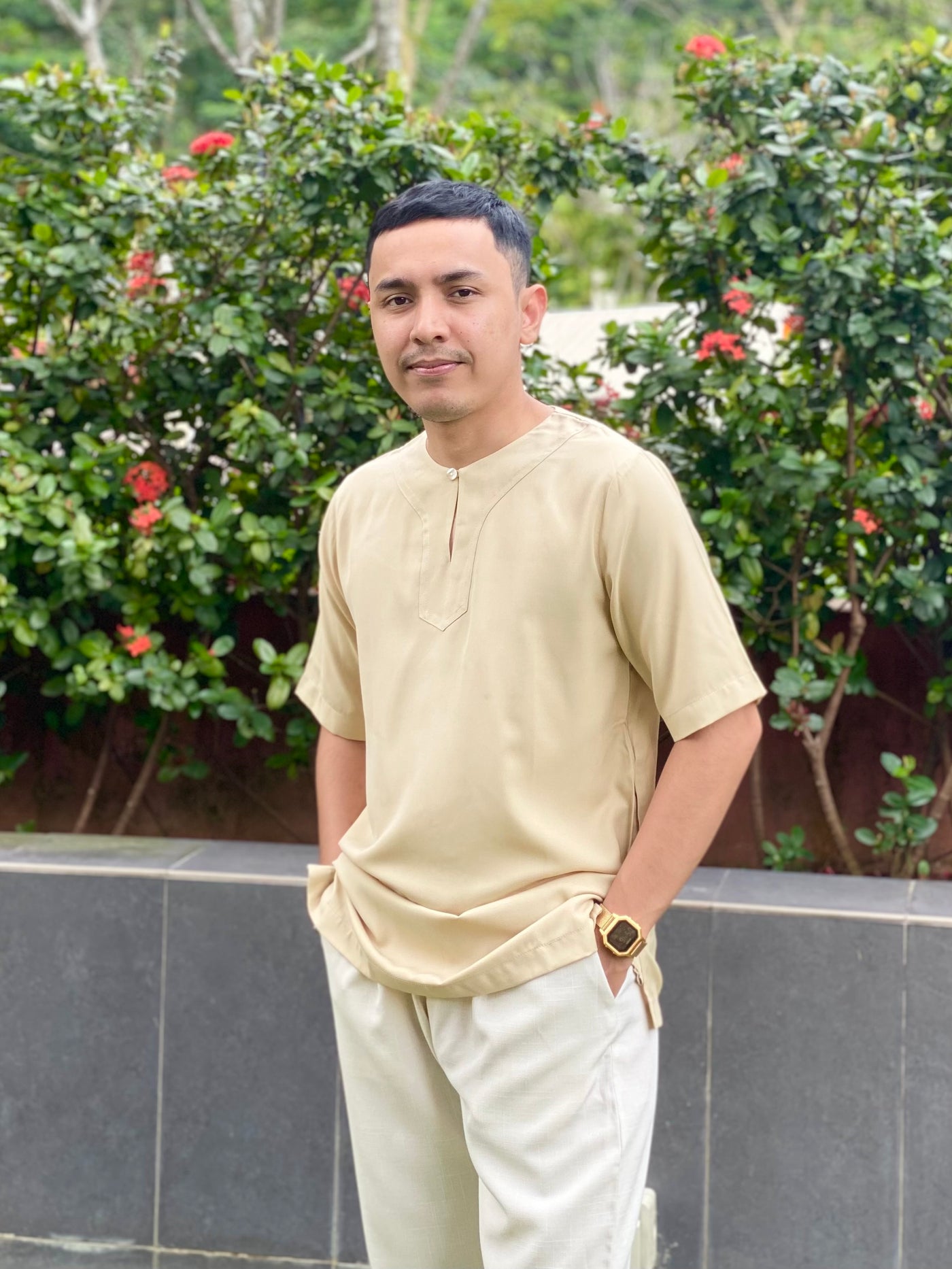HALIM Relaxed Kurta in Tan