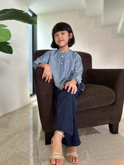 EMERY Palazzo Pants in Midnight Blue