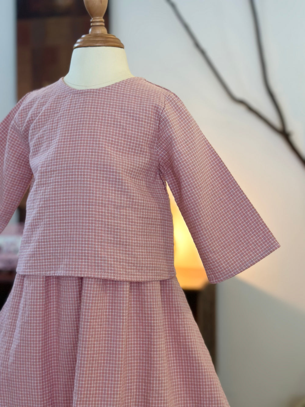 ORKED Baby’s Mini Kurung Set in Pink