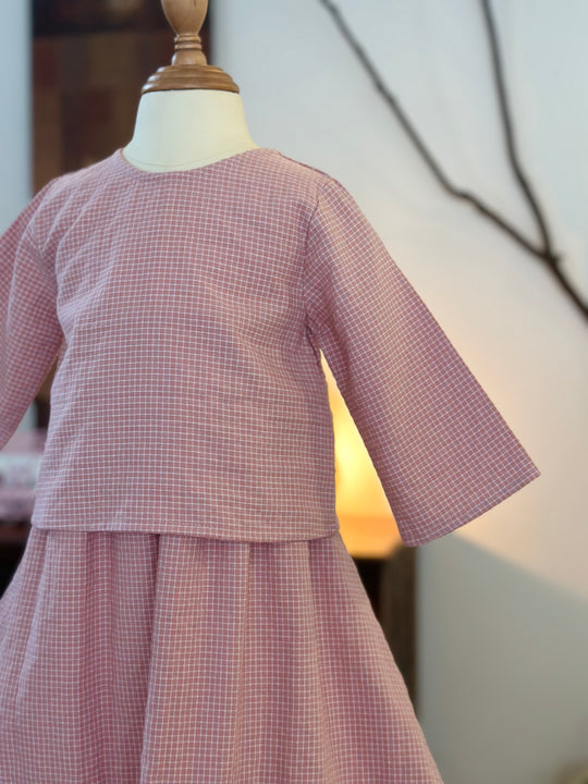 ORKED Baby’s Mini Kurung Set in Pink