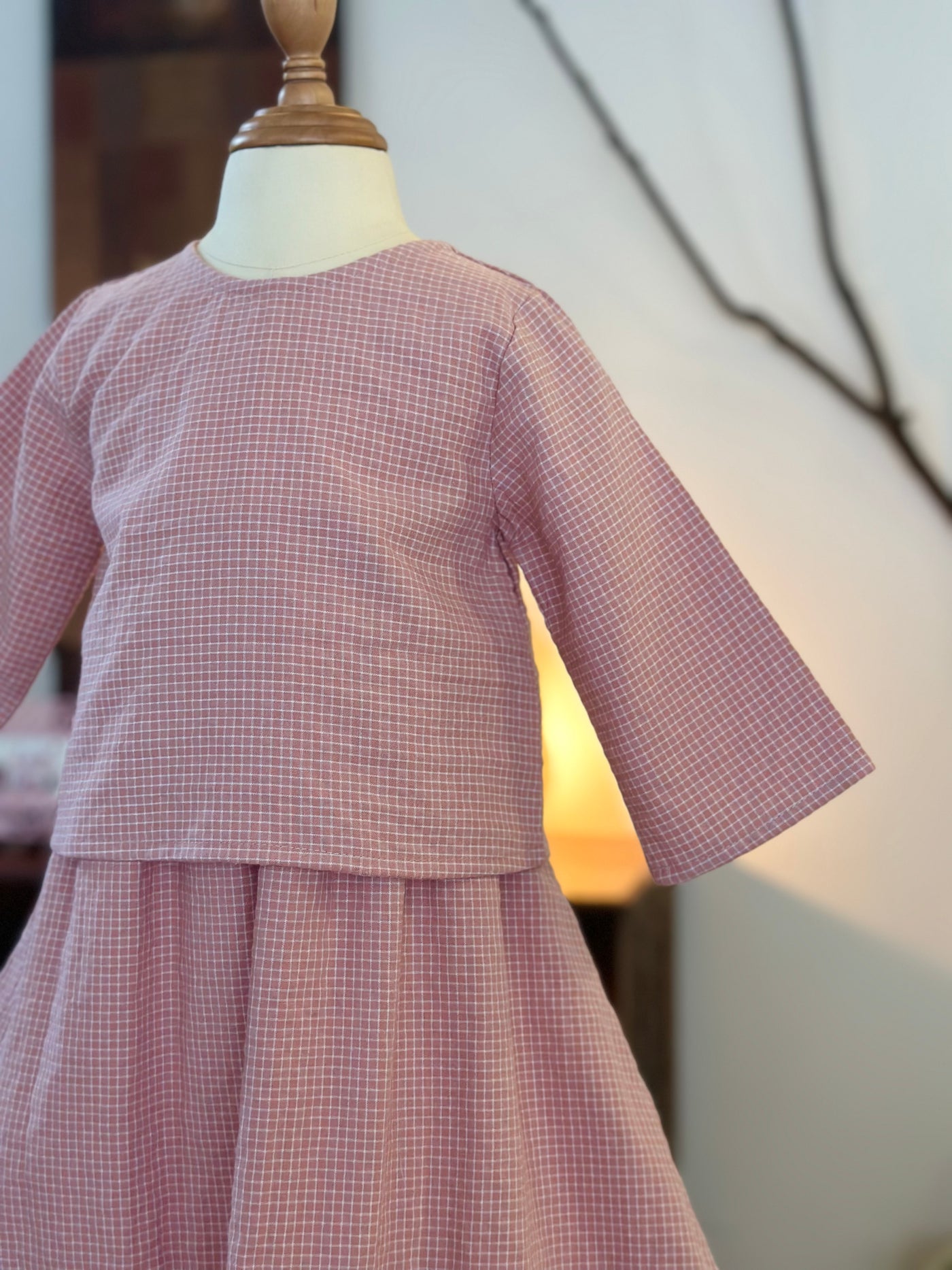 ORKED Baby’s Mini Kurung Set in Pink