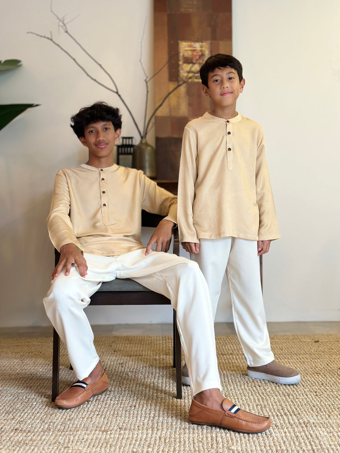 AHMAD Kurta in Buttermilk