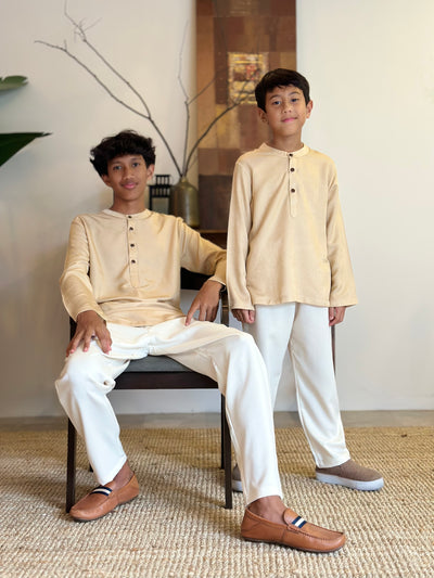 AHMAD Kurta in Buttermilk