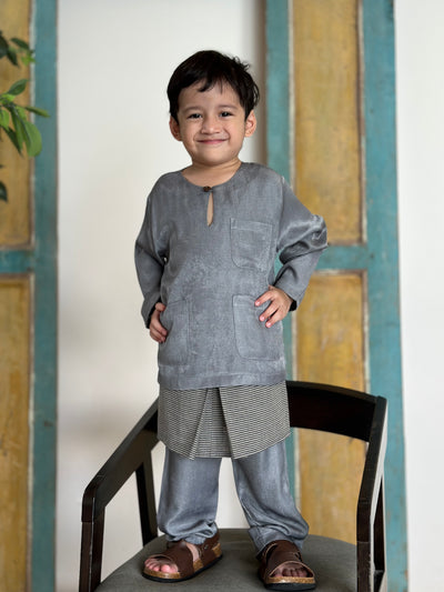 AYUB Instant Pelikat Style Samping in Graphite Stripes