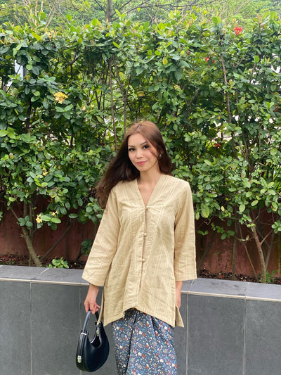 LESTARI Classic Kebarung Set in Tan