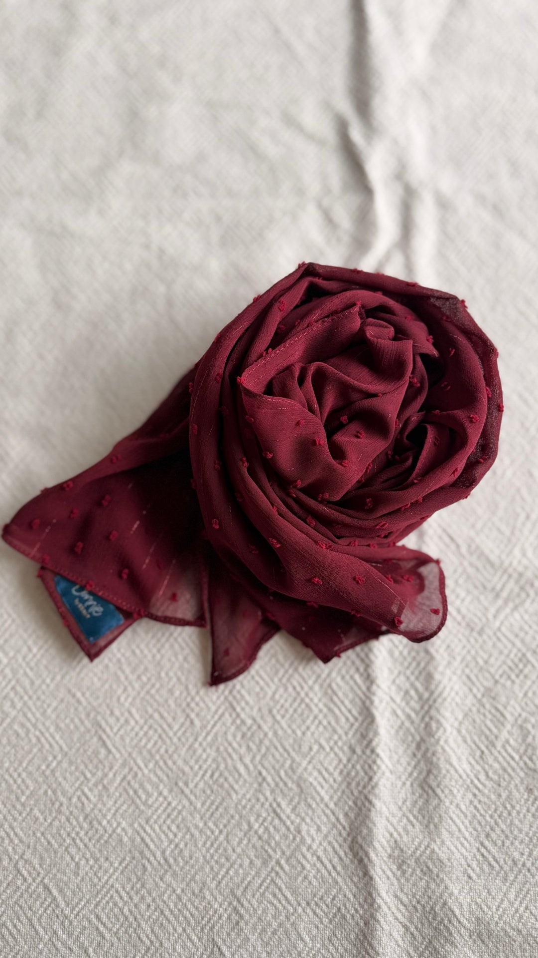 ALUN Selendang in Maroon Dobby