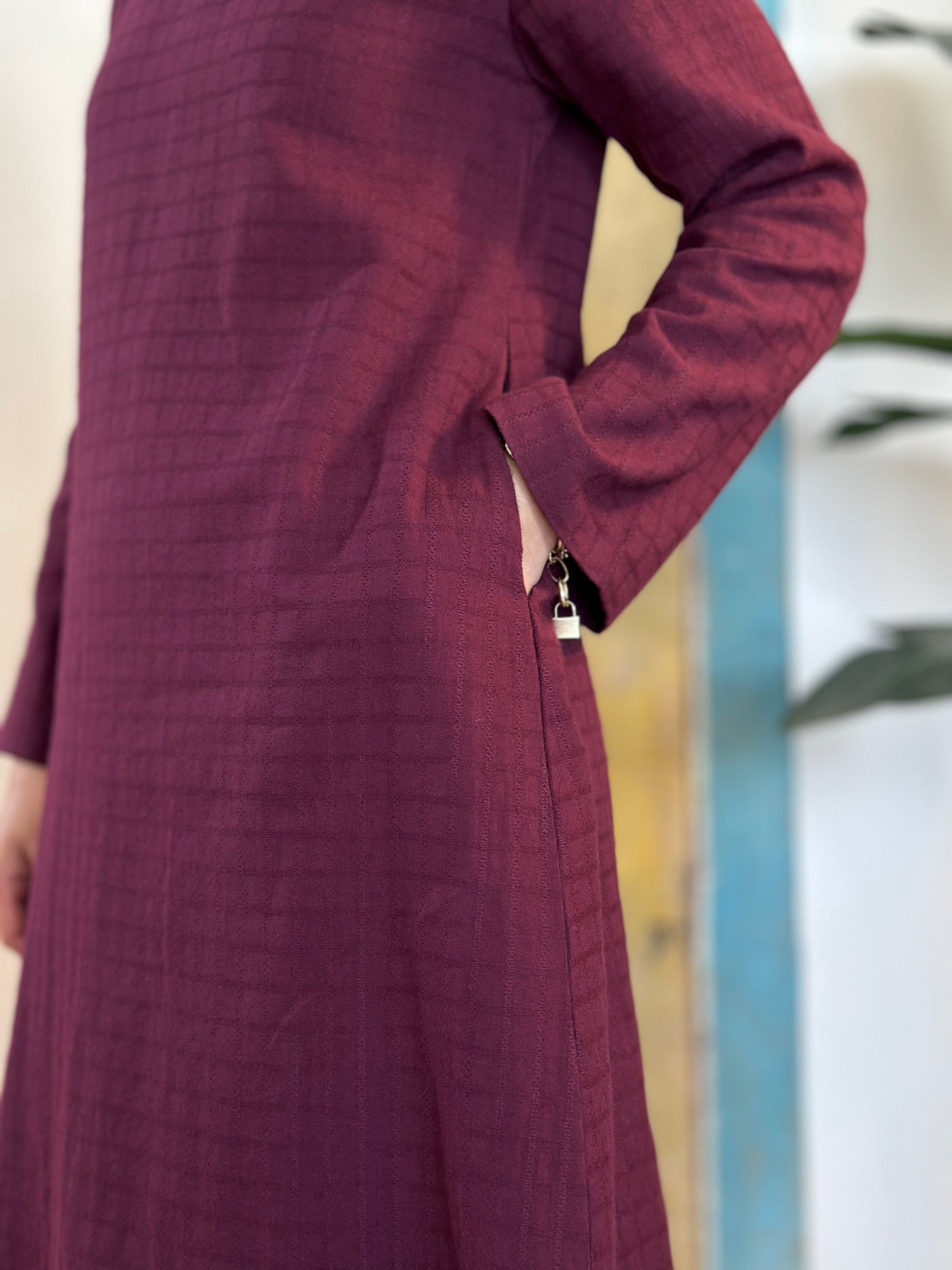 CEMPAKA Kurung Pahang Set in Tyrian