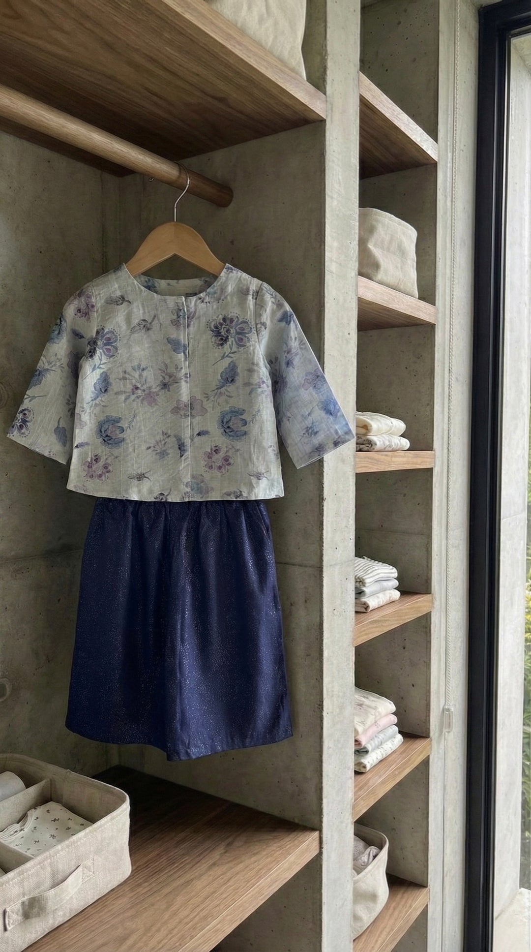 KARTIKA Modern Kurung Set in Hyacinth