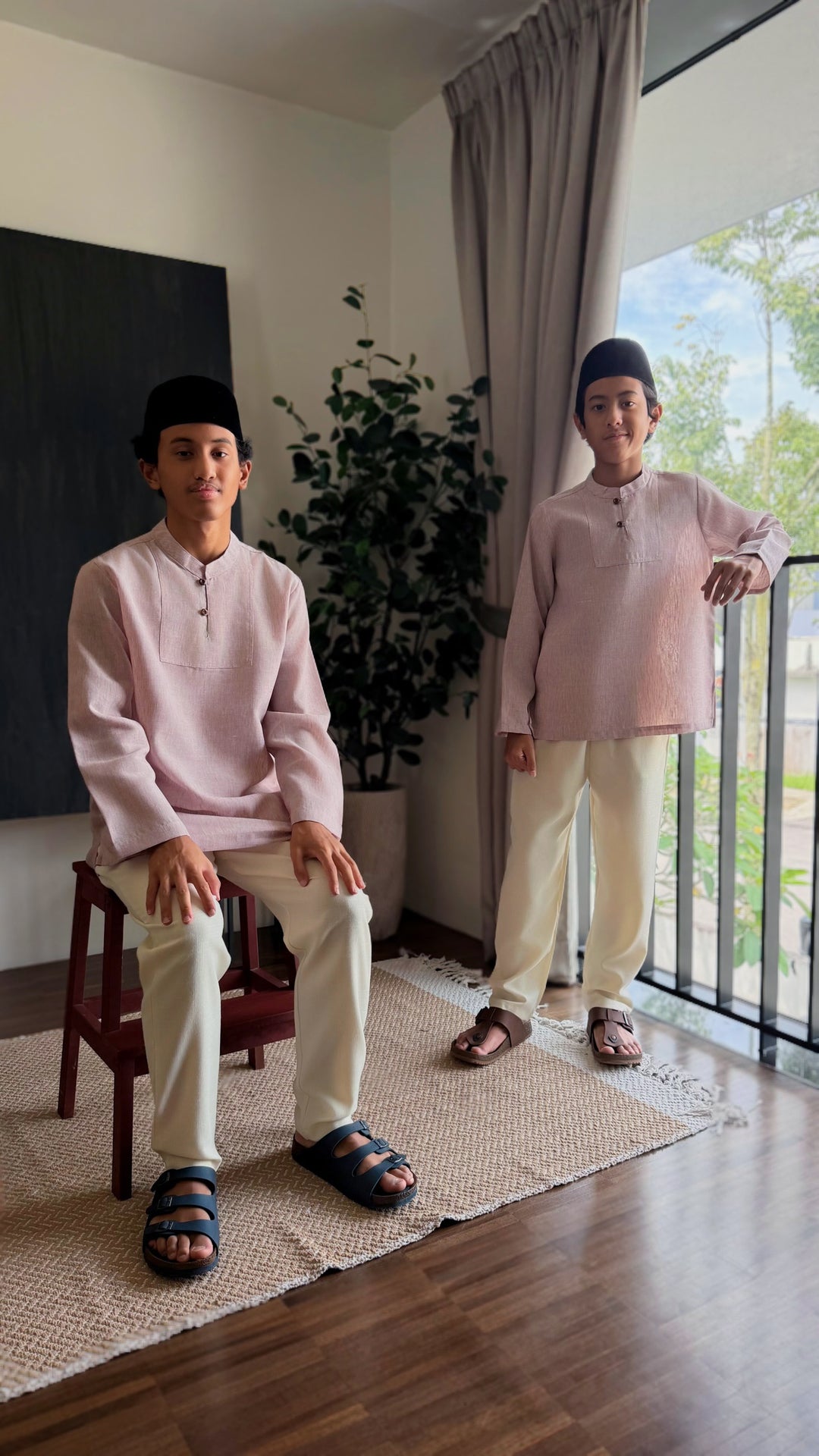 NADIM Kurta in Sandy Pink