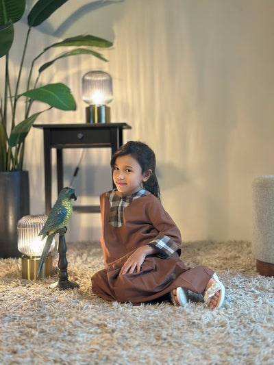KESUMA Kurung Kedah Set in Cocoa