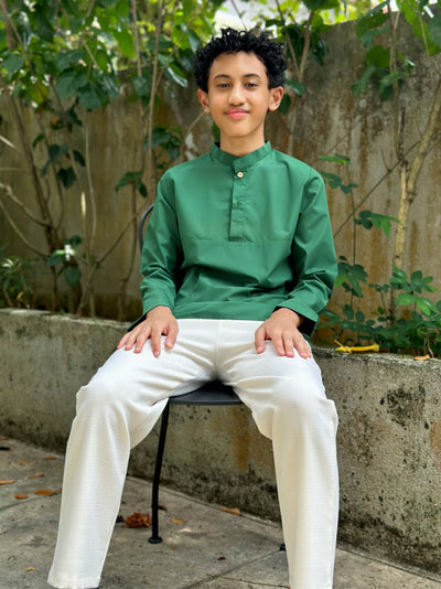 WIRA Cotton Kurta in Emerald