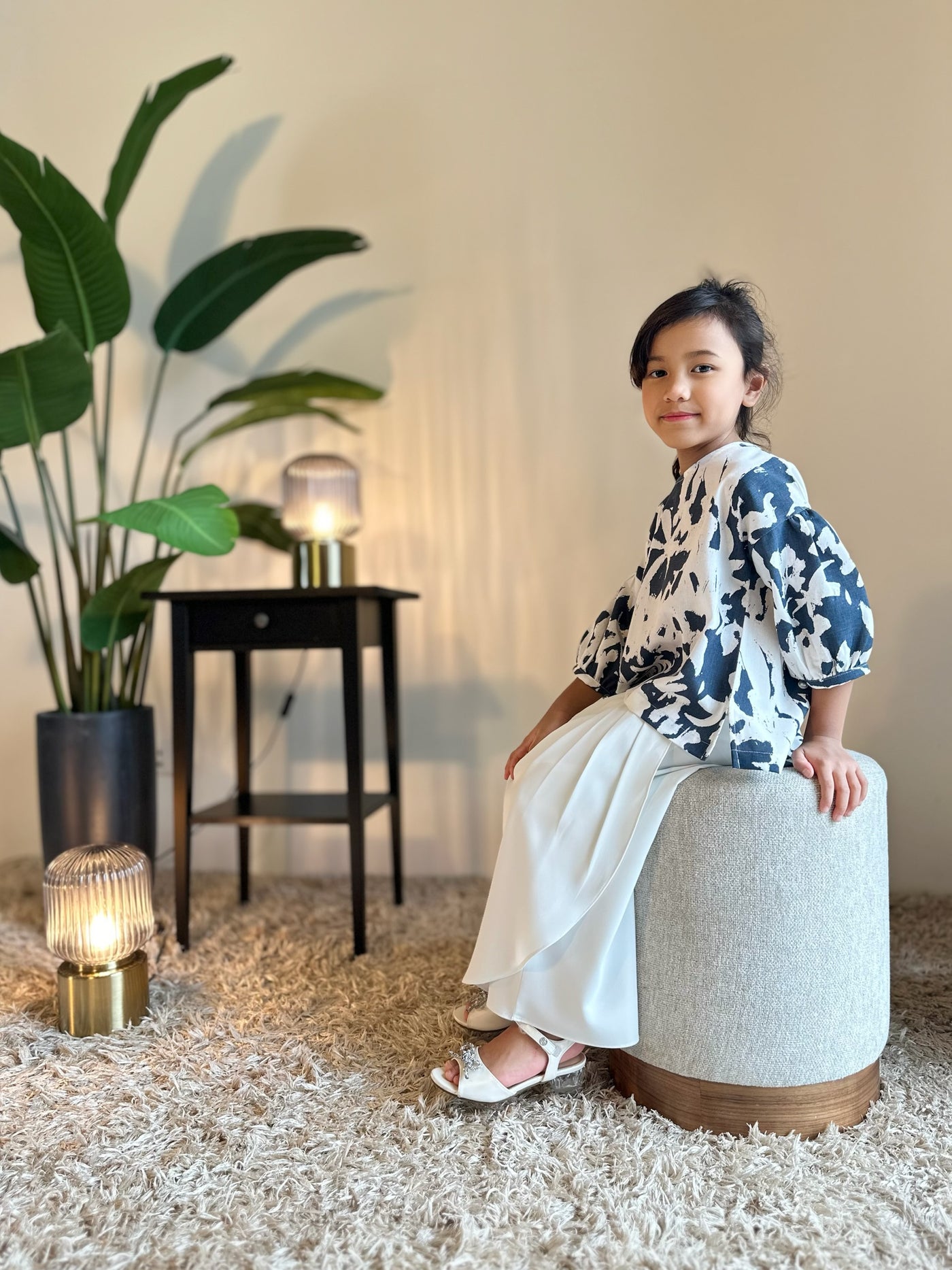 PAKMA Short Kurung Set in Vanilla Azure