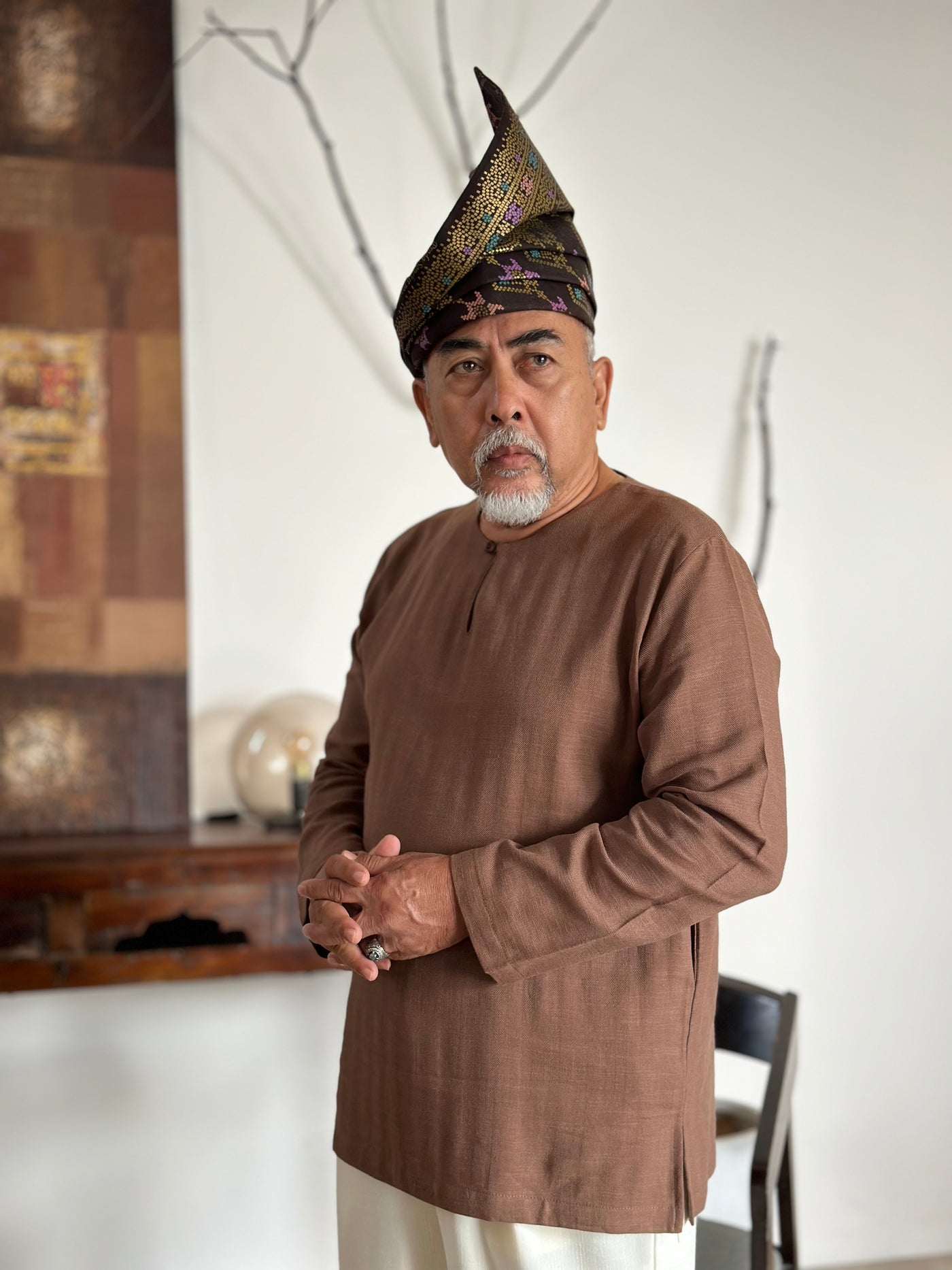 BUDI Teluk Belanga Kurta in Hickory