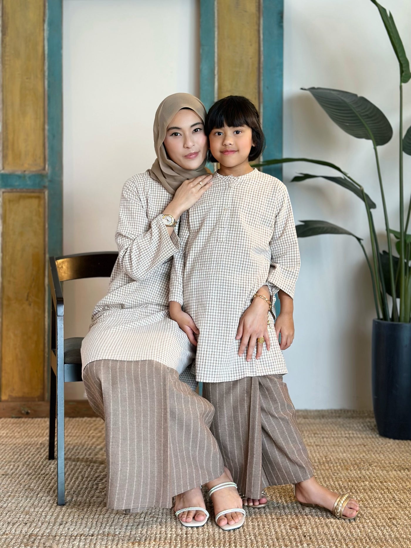 DELIMA Riau Kurung Set in Sand
