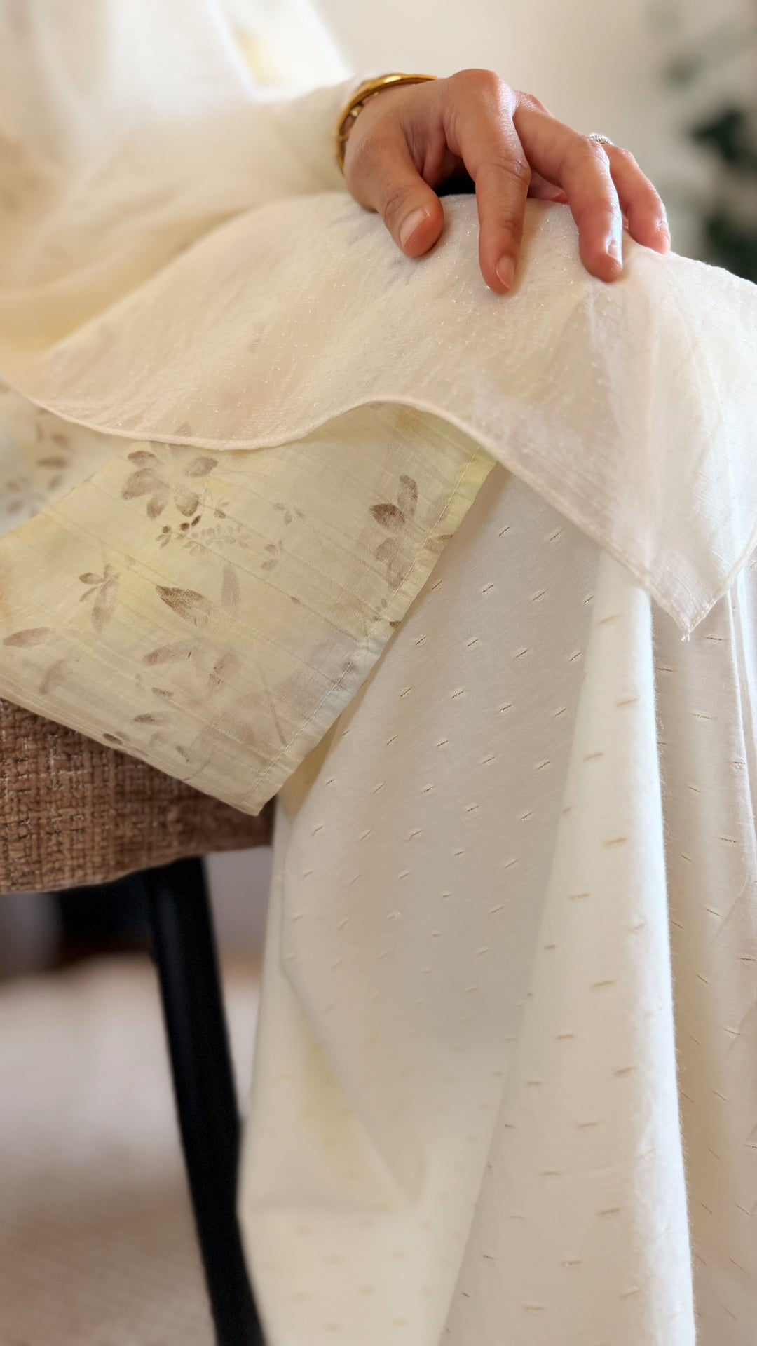 TANJUNG Long Kurung Set in Lemon Blossom