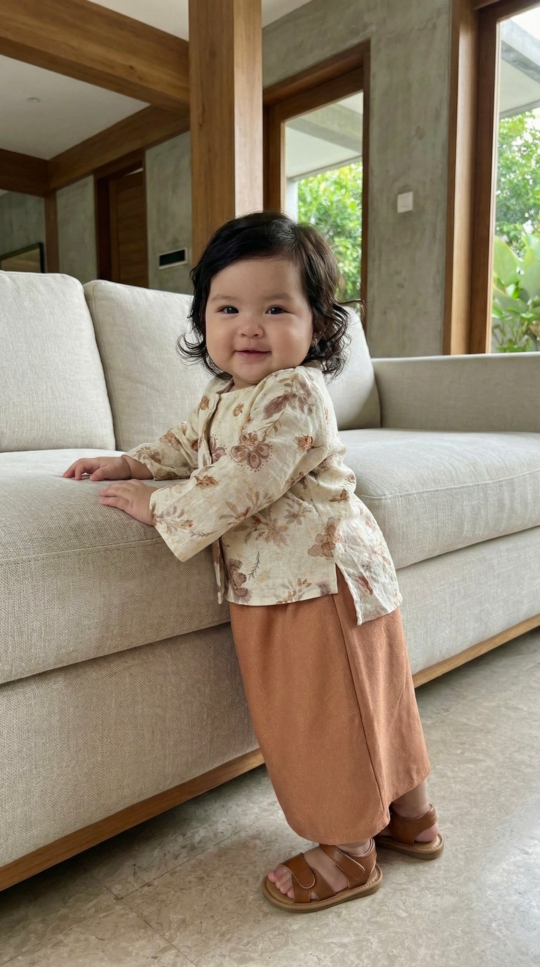 KARTIKA Modern Kurung Set in Honey