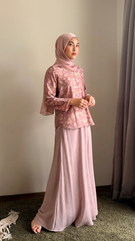 KEJORA Modern Mini Kurung Set in Antique Blush