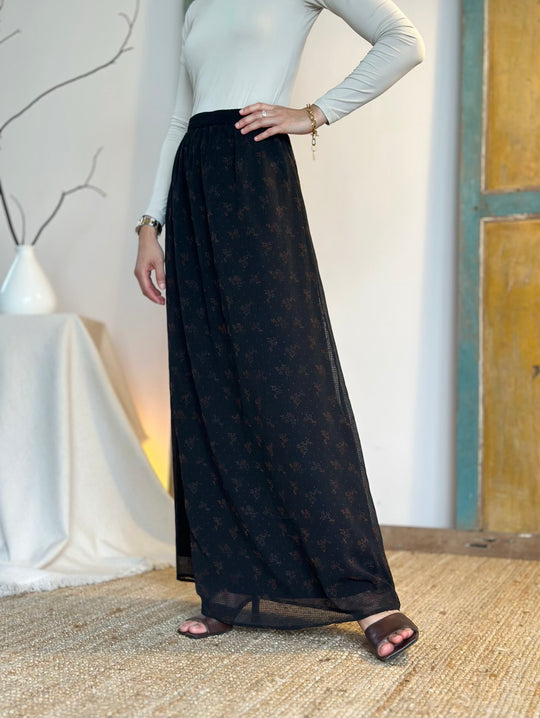NILA Skirt in Midnight Bloom
