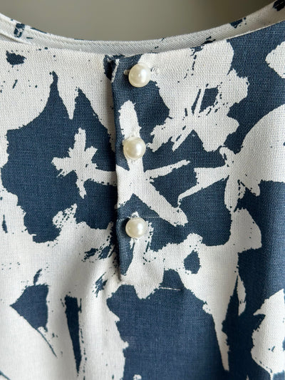 LANTANA Short Kurung Set in Vanilla Azure