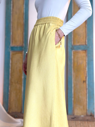 KEJORA Modern Mini Kurung Set in Daffodil