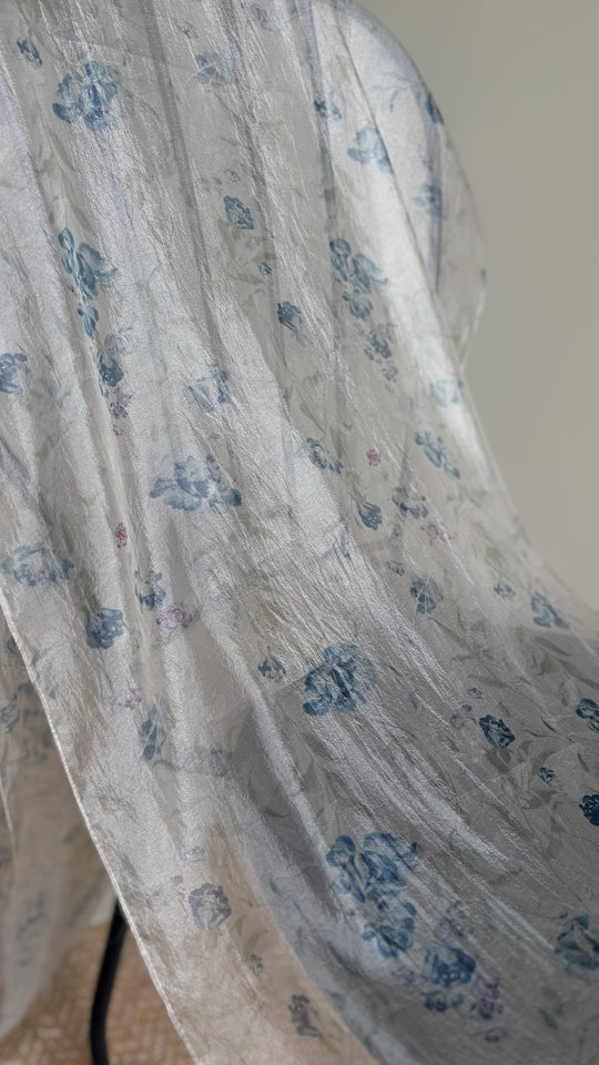 ALUN Selendang in Blue Botanica