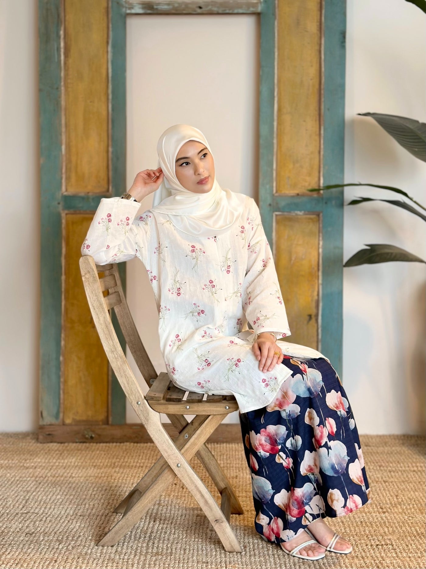 ANGGUN Long Kebarung Set in Delight