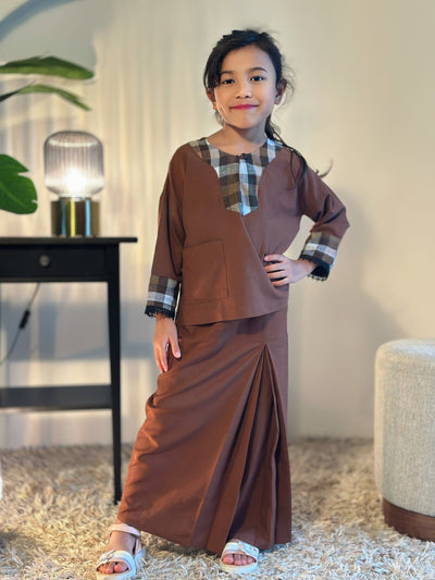 KESUMA Kurung Kedah Set in Cocoa