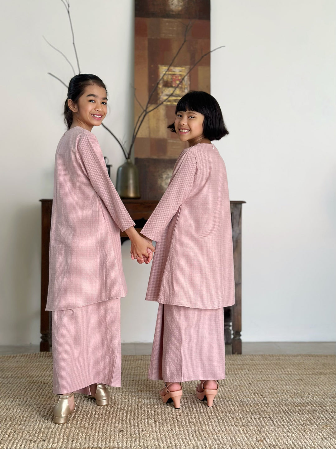 MELATI Kurung Pahang Set in Pink