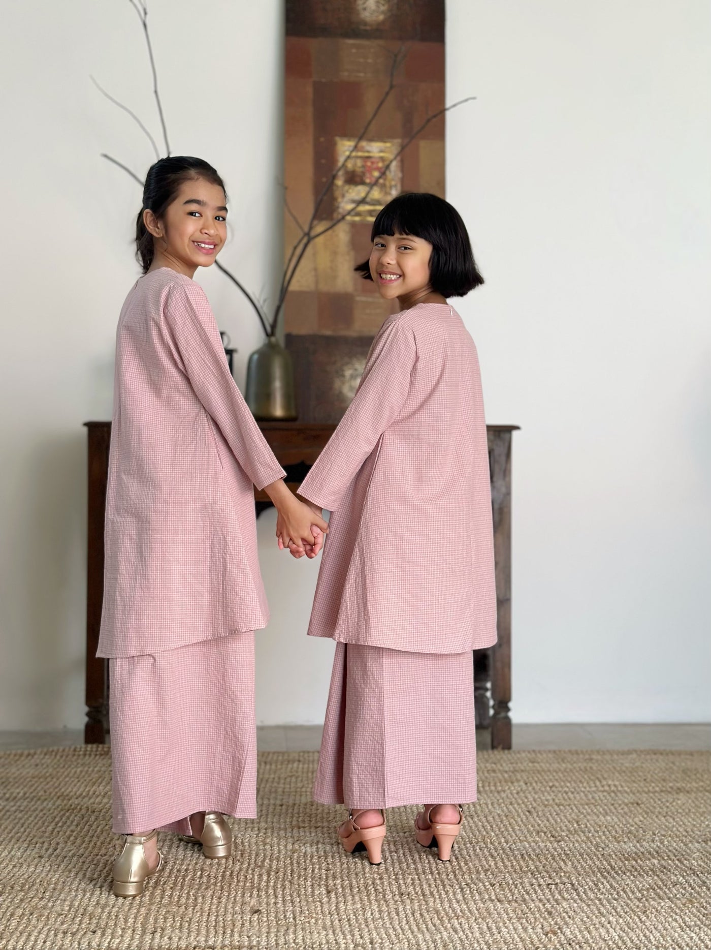 MELATI Kurung Pahang Set in Pink