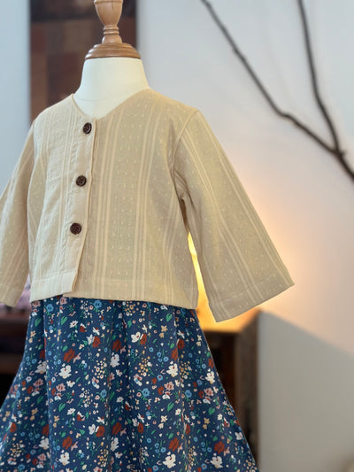 MAWAR Baby’s Modern Kebaya Set in Tan