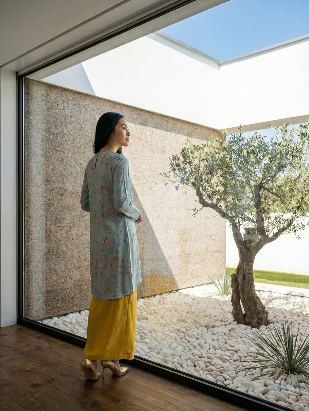 EMBUN Long Kurung Set in Meadow