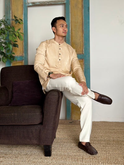 AHMAD Kurta in Buttermilk