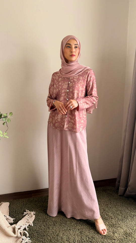 KEJORA Modern Mini Kurung Set in Antique Blush