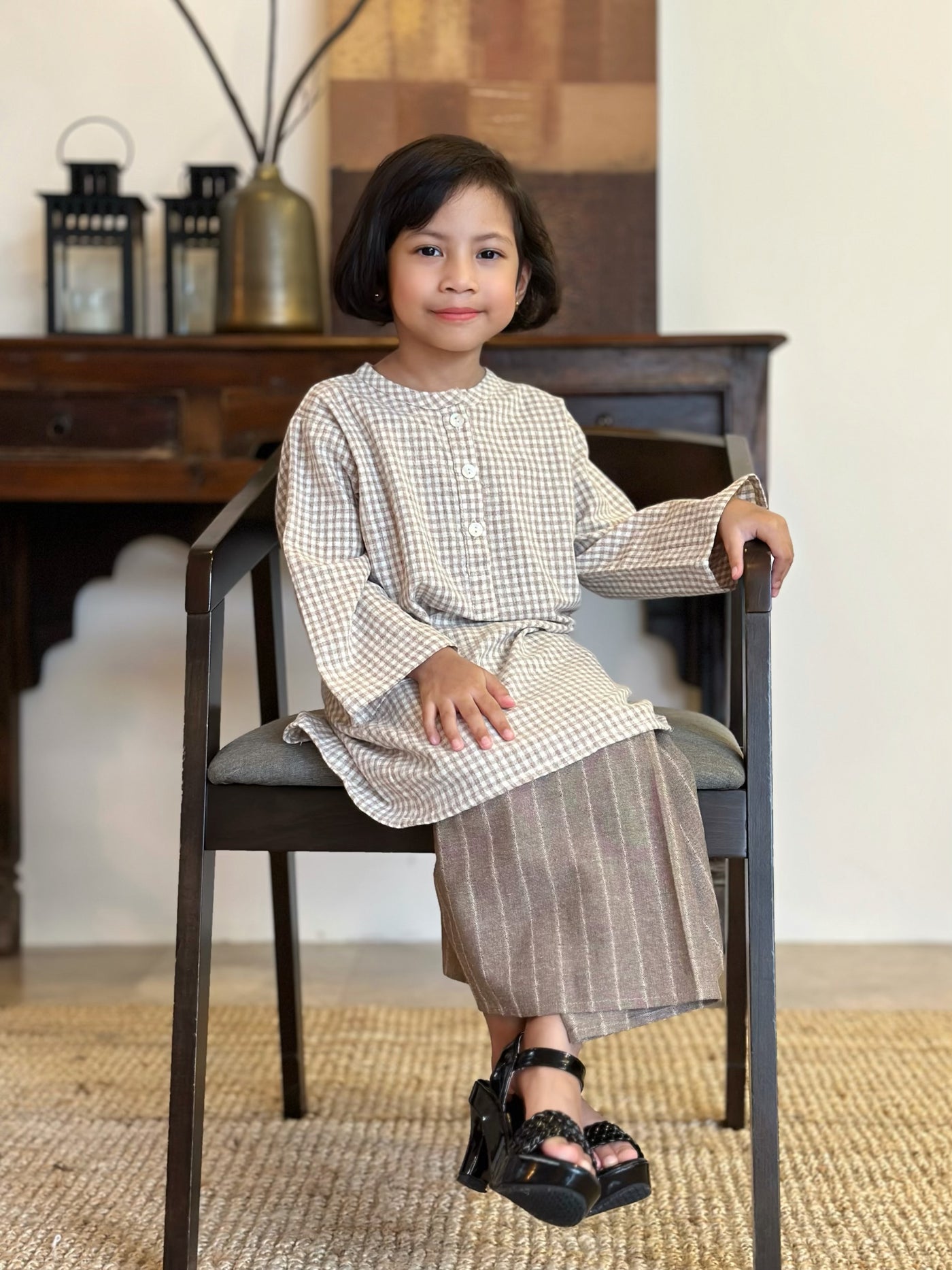 DELIMA Riau Kurung Set in Sand