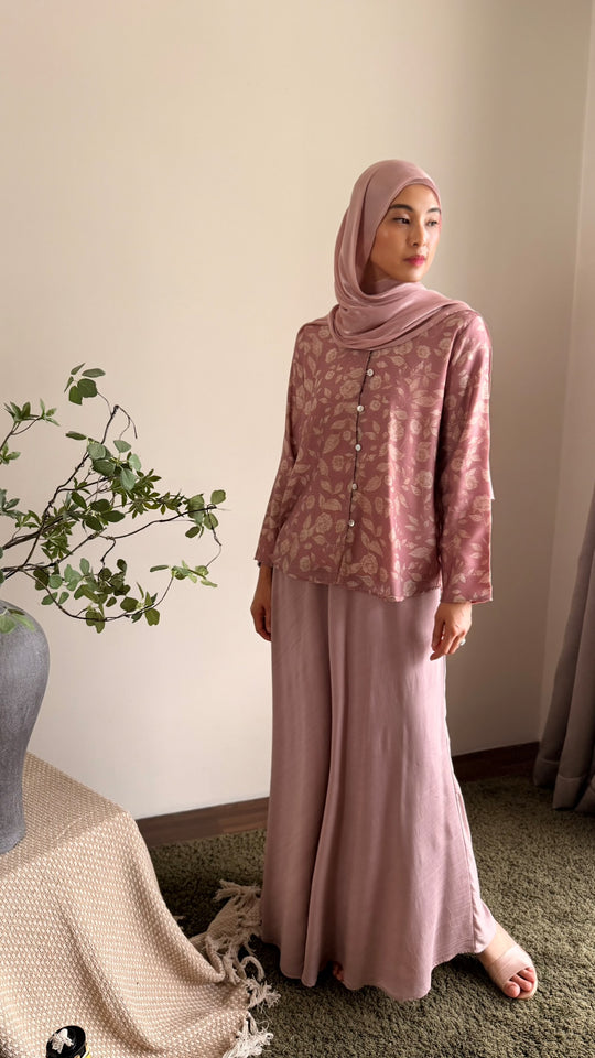 KEJORA Modern Mini Kurung Set in Antique Blush