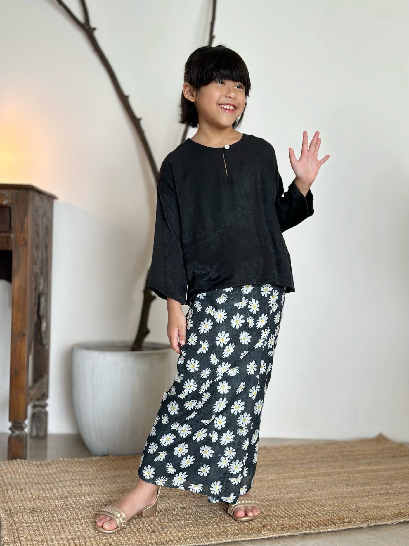 KESUMA Kurung Kedah Set in Ebony