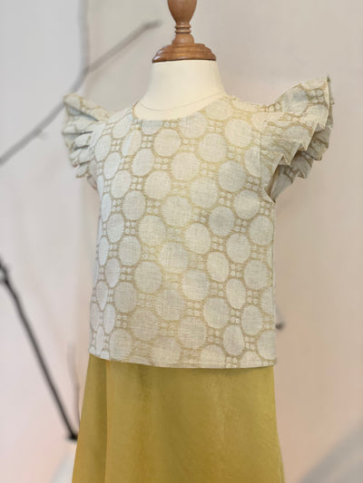 MANIS Baby's Modern Mini Kurung Set in Daffodil