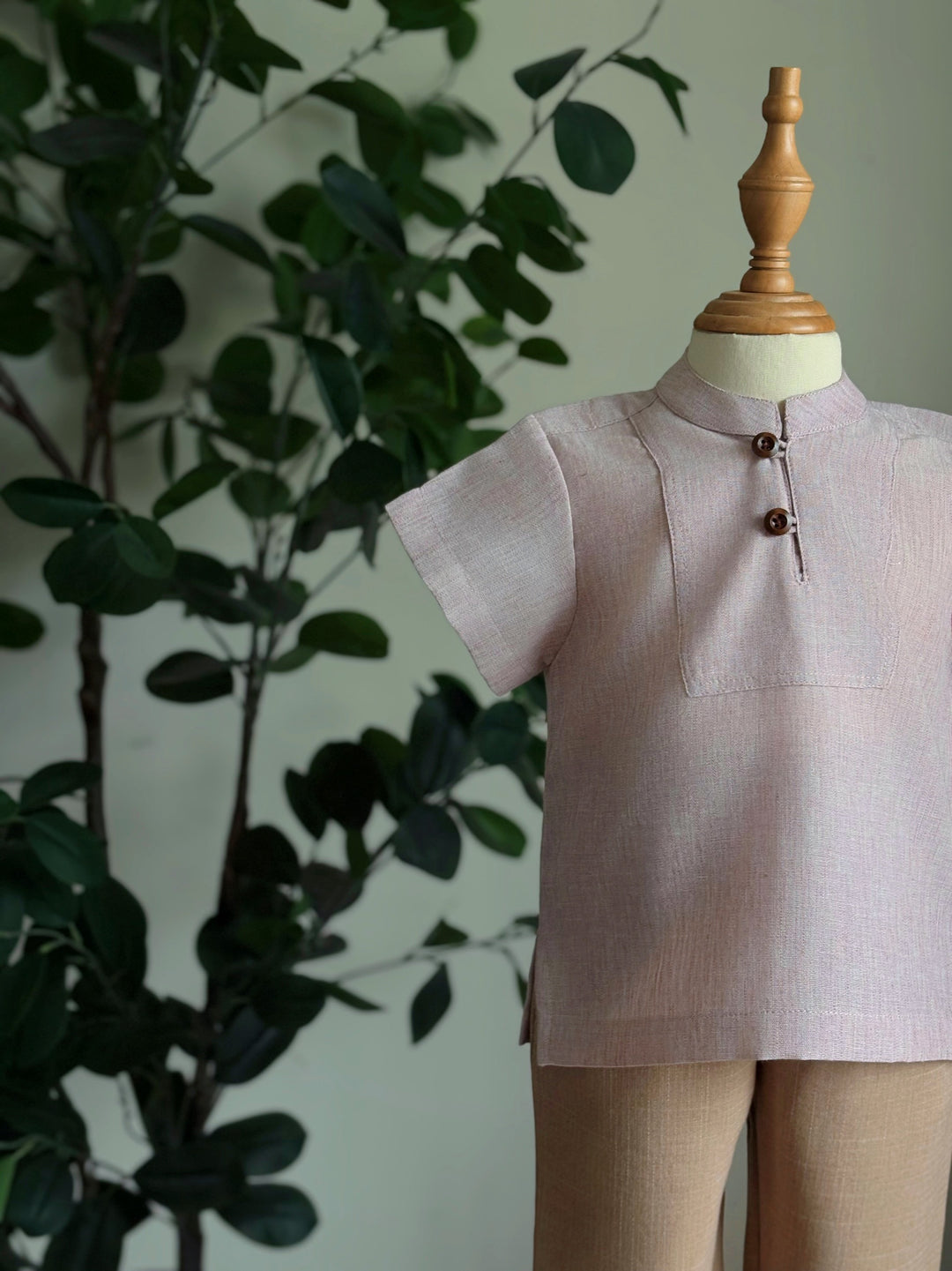 ALAM Baby's Kurta in Sandy Pink