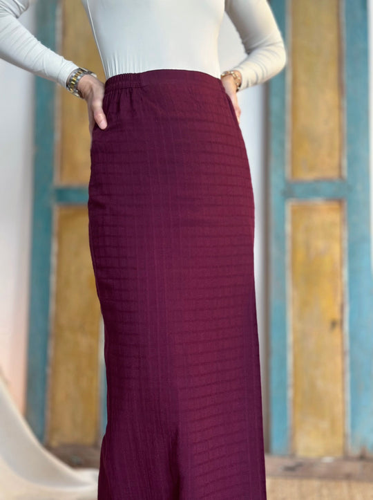 CEMPAKA Kurung Pahang Set in Tyrian