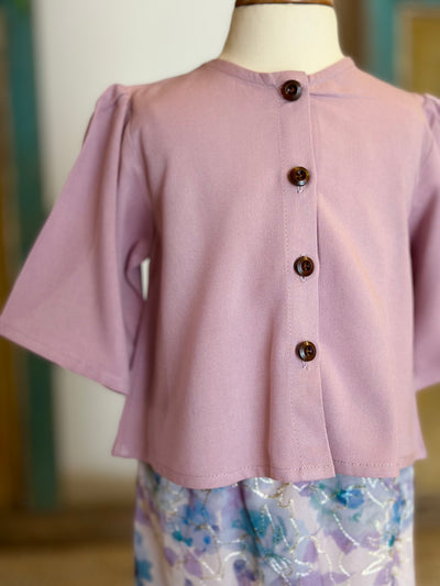 MELUR Baby’s Kebaya Set in Dusty Lilac