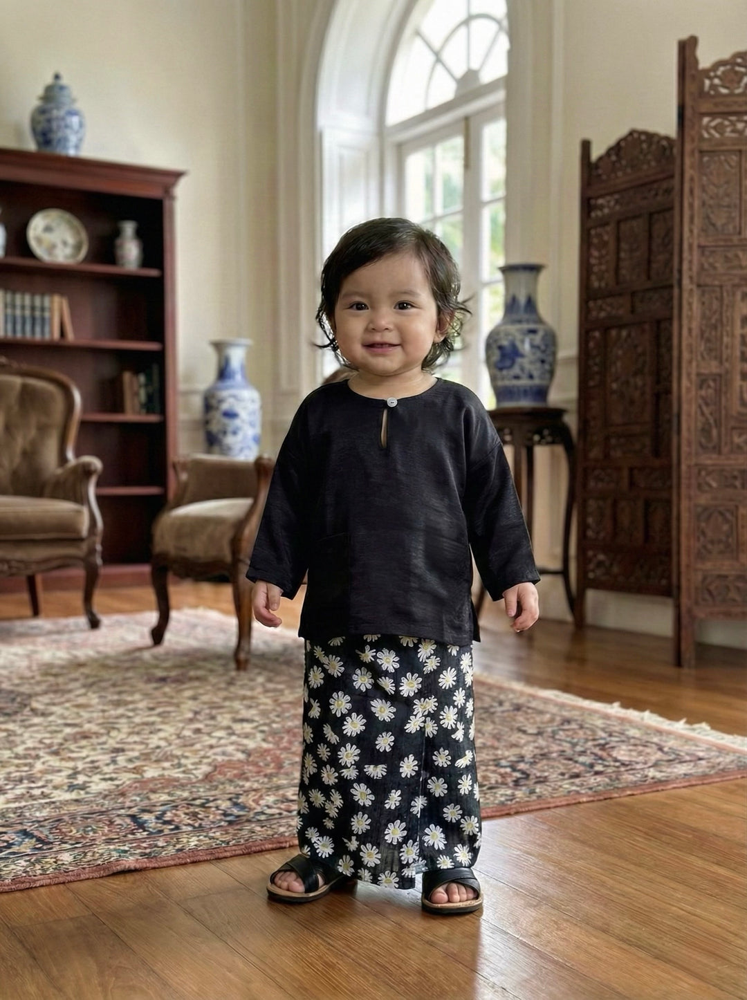 KESUMA Kurung Kedah Set in Ebony