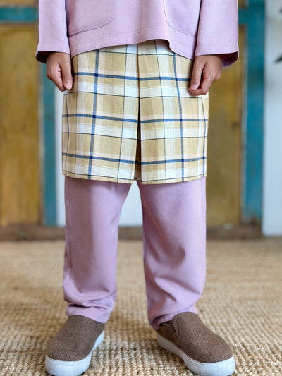 AYUB Instant Pelikat Style Samping in Parmesan Plaid
